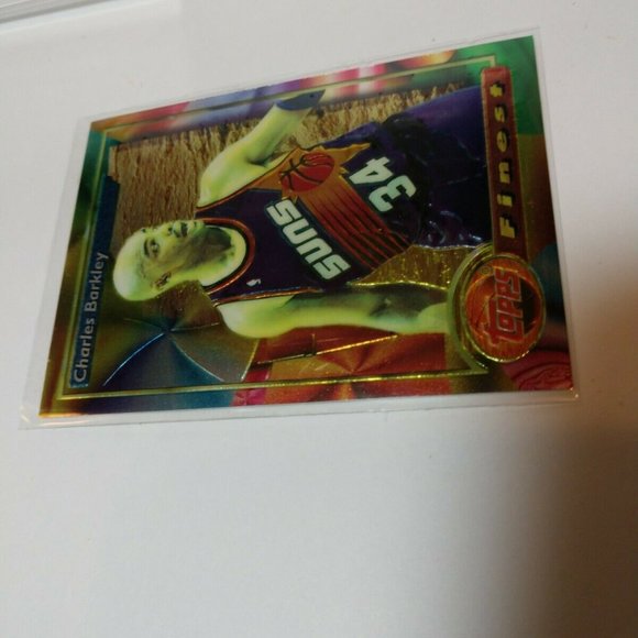 Topps Finest Refractor #200 Charles Barkley Hall of Fame Grade Quality SFH - Picture 6 of 14